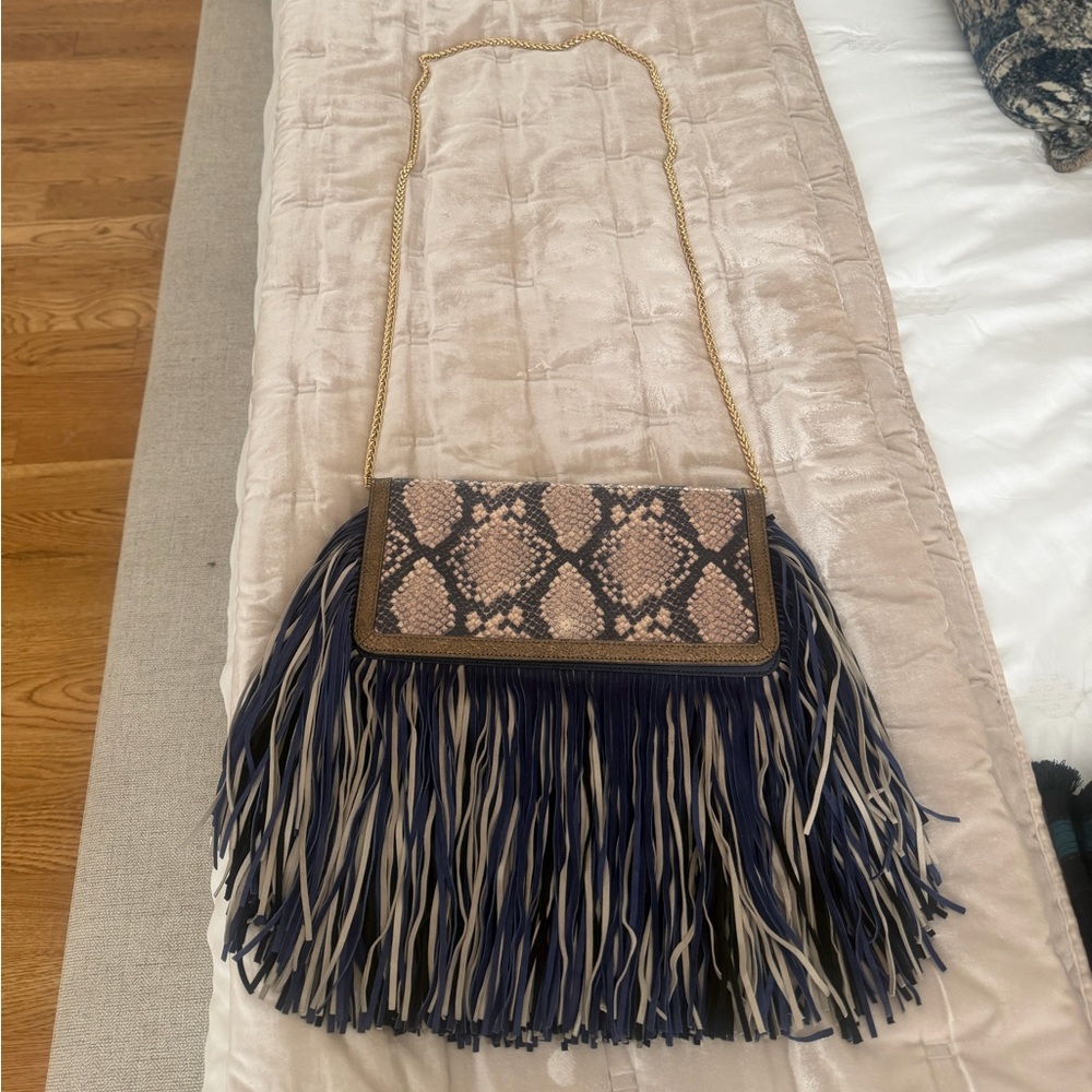 Sam Edelman Cross Body Bag with Fringe NWT - Picture 2 of 8